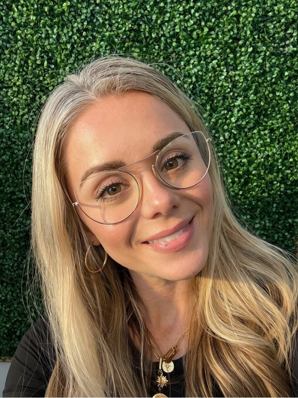 Morel 60121M Clear Cat Eye Metal-Frame Women's Glasses - Gold